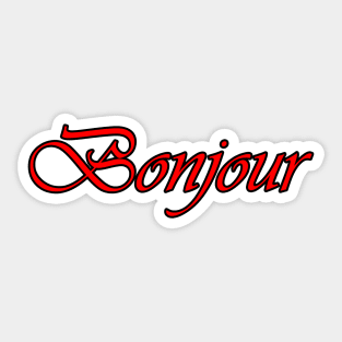 bonjour Sticker